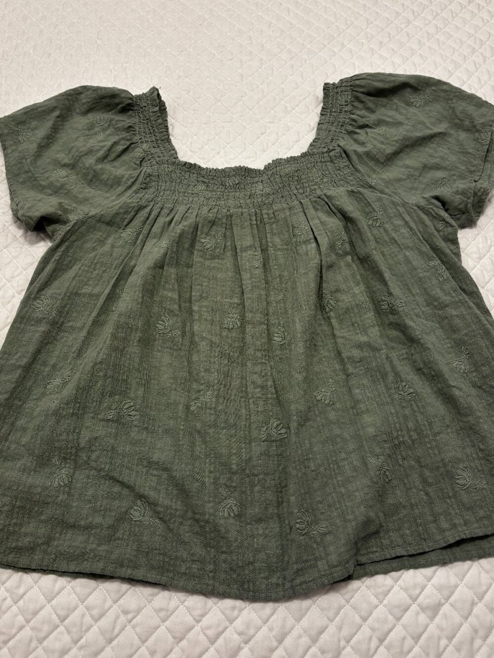 Women’s Madewell Short-Sleeved Blouse M